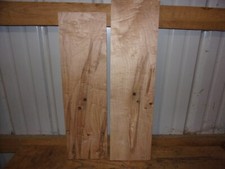 2 PC RUSTIC HARD SUGAR MAPLE LUMBER WOOD KILN DRIED BOARDS LOT 2351V 1" THICK