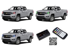 RGB Multi Color Bluetooth LED Halo kit for 15-16 Chevrolet Colorado Headlights