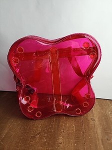Baby Gap Toddler Butterfly Back Pack See Through Zippered Vinyl Plastic