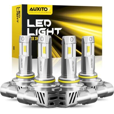 Auxito 9005+9006 Combo LED Headlight 80000LM High/Low Beam 6500K White Bulbs Kit