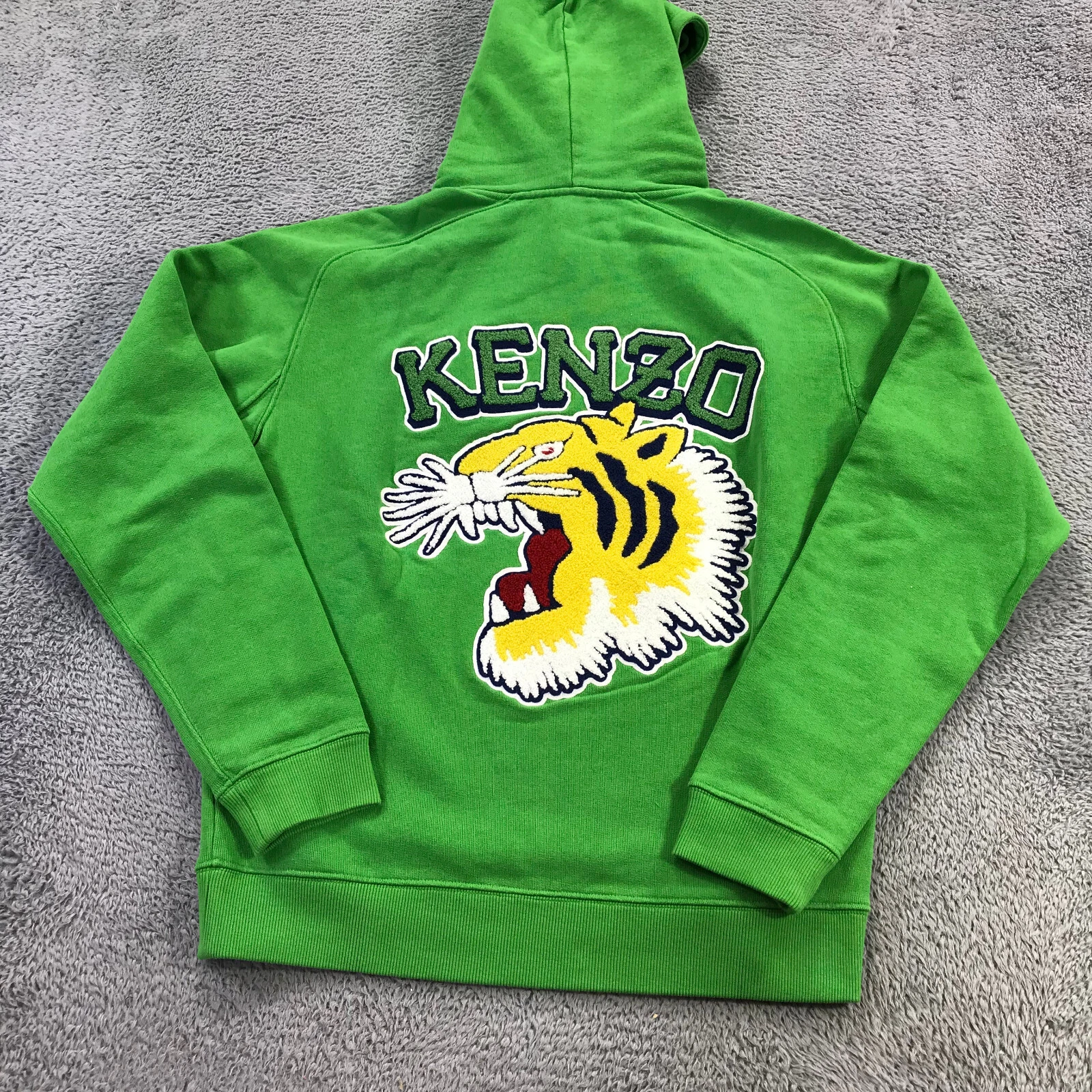 KENZO maglione uomo piccolo ricamato Tiger University 1970 felpa con cappuccio A3
