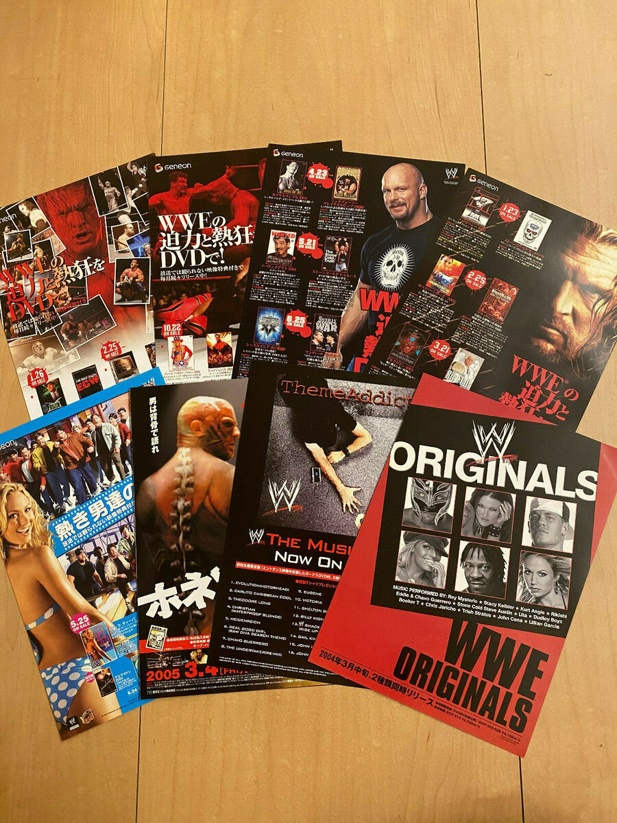 WWE ORIGINALS Japan flyer x8 WWF 2002-04 GENEON DVD sets The ROCK John CENA ECW | eBay WWE ORIGINALS Japan flyer x8 WWF 2002-04 GENEON DVD sets The ROCK John CENA ECW | eBay