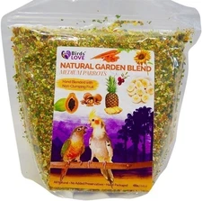 Birds LOVE All-Natural Blend Bird Food - Premium Seed Mix for Medium Parrots 4lb
