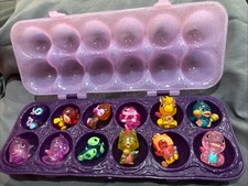 Hatchimals Colleggtibles 12-Pack Dozen Purple Egg Carton Storage Case  Figures