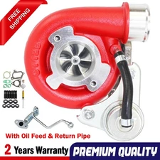 High Flow Turbo+Genuine Oil Feed Pipe For Toyota Hilux 1KZ-TE 3.0L CT12B