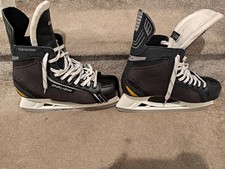 Bauer Supreme ONE.4 Ice Hockey Skates UK 11.5Black/Grey/White Replaceable Blades