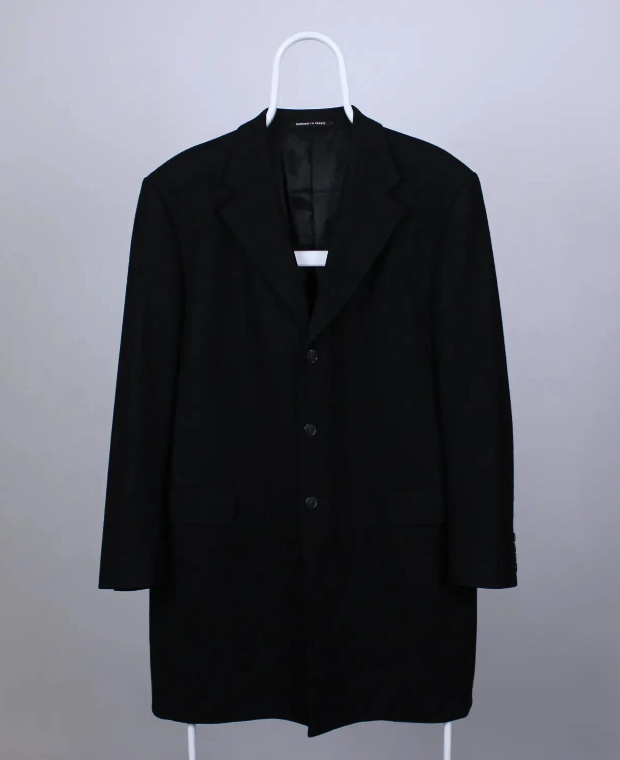 SAINT LAURENT (YSL) Yves Saint Laurent YSL cappotto giacca uomo nero lana 54 L XL