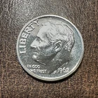 Very Choice BU 1962 Roosavelt Dime 90% Silver (0.07234 Troy Ounce)