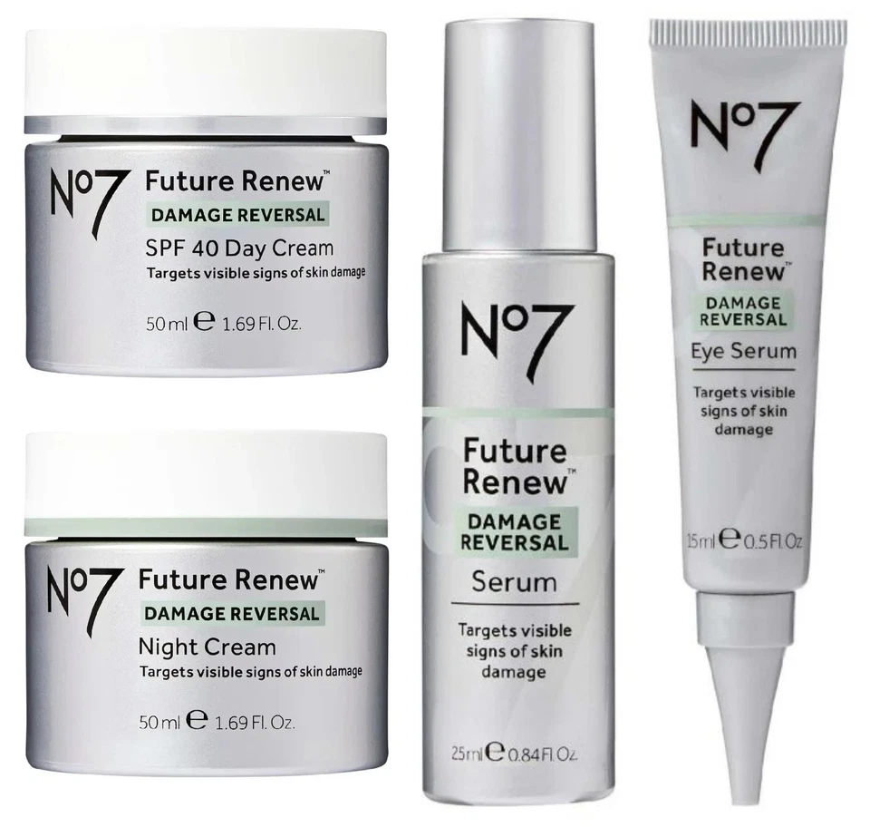 Boots No7 Future Renew Damage Reversal System Serum Day Night Eye Creams
