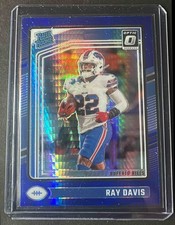 2024 Panini Donruss Optic Ray Davis #283 Blue Hyper Rated Rookie Bills