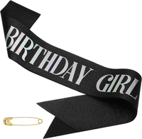 Geburtstag SchäRpe, GeburtstagsschäRpe Birthday Queen, Satin SchäRpe, Geburtstag