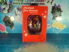 Unique One of a Kind Handmade Mouth Blown Zorza Glass Ornament from Poland NIB