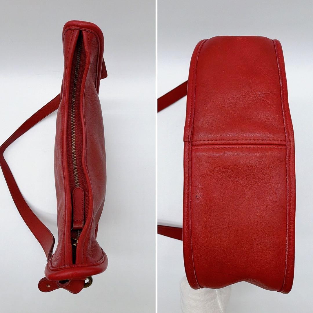 COACH Ergo 9920 Dark Red Leather Shoulder Bag Vintage Old Coach