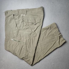 Columbia Pants Mens 42x30 Green Omni-Shade Cargo Hiking Outdoor Stretch AM5007
