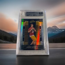 2005 Playoff Absolute Memorabilia Aaron Rodgers #180 /999 Rookie Card BGS 8.5