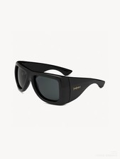 Saint Laurent SL902 Oversized Wrap Sunglasses Black Full Rim Frame