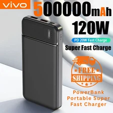 High Capacity 50000mAh PowerBank Fast Charger iPhone PC Samsung Devices Gift