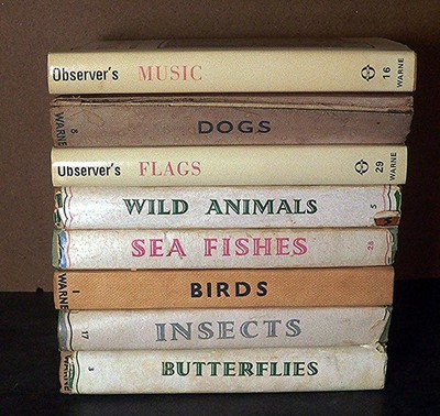 8 x Vintage Observer's Books Dogs Birds Insects Wild Animals Butterflies #A3