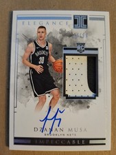 2018-19 Panini Impeccable Elegance 14/99 Dzanan Musa RC Patch Auto RPA