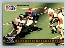 1991 Pro Set 1990 Replay Randall Cunningham Bruce Smith James Lofton #334 HOF