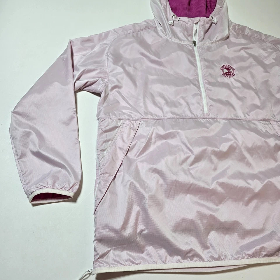 Chaqueta cortavientos Pebble Beach Golf rosa FJ para hombre talla L Foto 2 de 4