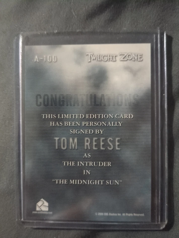 Twilight Zone 50th Anniversary Auto A-100 Tom Reese as The Intruder Card - Image 2 of 4