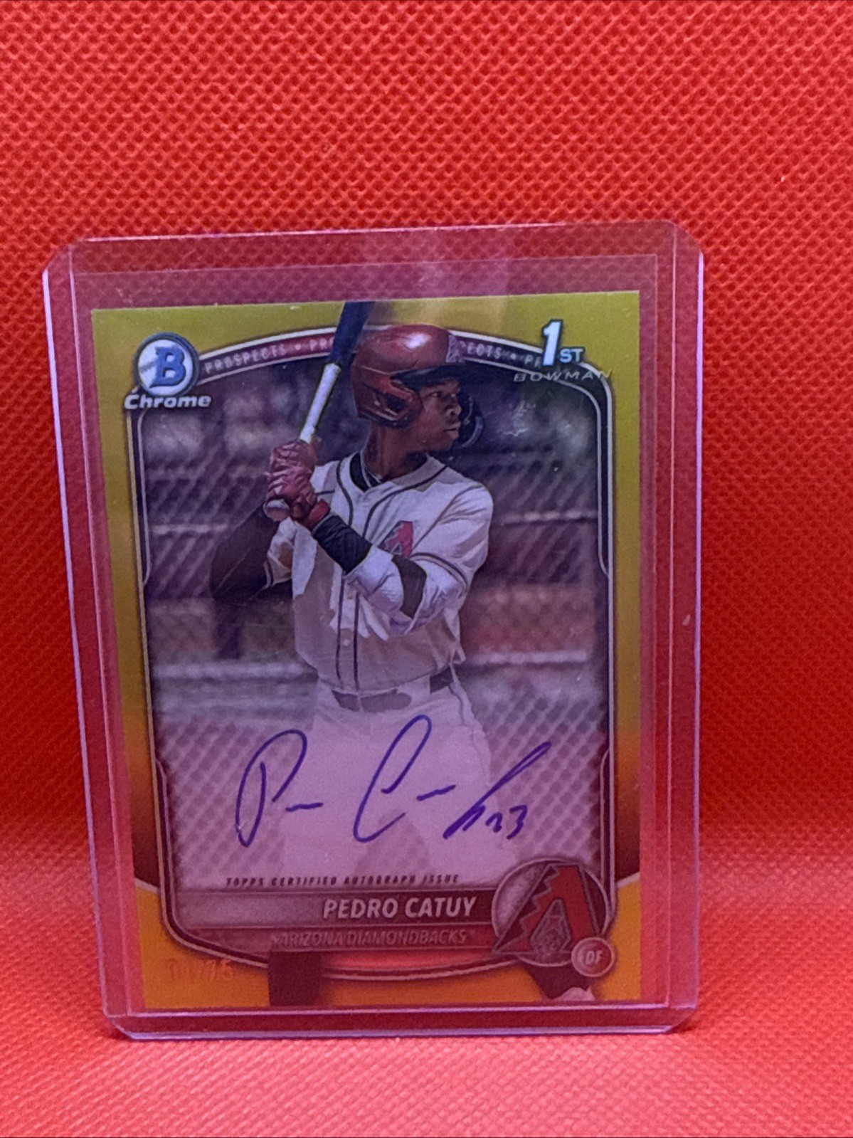 2025 Bowman Chrome - Pedro Catuy Bowman 1st AUTO Yellow Refractor /75