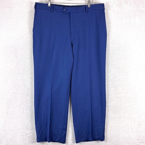 Loro Piana, Vintage Davinci Loro Piana Pants Mens 37x30 Blue Wool Old Money Preppy Italy