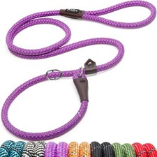 Fida Durable Slip Lead, 6 FT x 1/2" Heavy Duty Rope Leash for Large, Medium Dogs