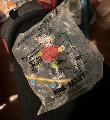 Stuart Little 2 Skateboard Figure Vintage 2002 Walmart Kids Meal NEW SEALED