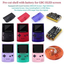 Pre-cut Shell With 1250mAh Battery To Fit Laminated OLED AMOLED Screen For GBC