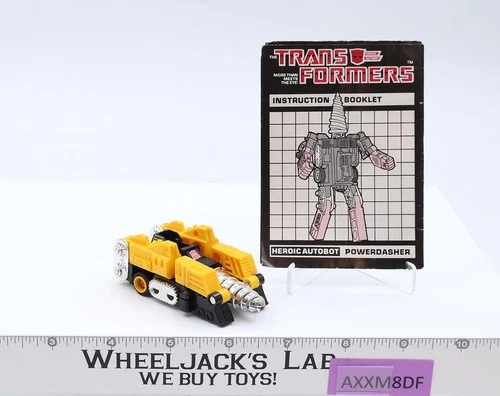 Powerdasher DRILL 100% Complete Vintage 1985 G1 Transformers Action Figure