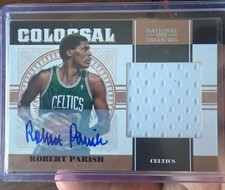 2010-2011 Panini National Treasures ROBERT PARISH #46 Colossal AUTO JSY 12/25