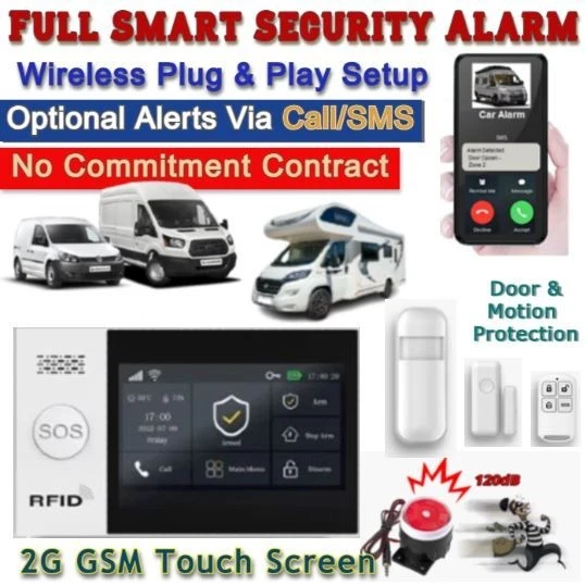 Camper Van Remote Alarm Security System Wireless Phone Call/SMS Real Time Alert - Image 3 of 4