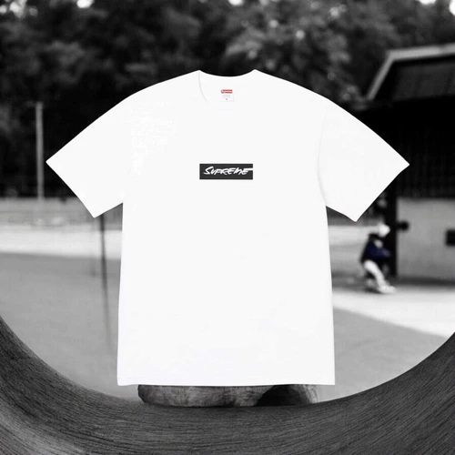 TEE SHIRT SUPREME FUTURA BOX LOGO (BLANC TAILLE XL) ÉPUISÉ NEUF PRÊT À EXPÉDIER !!