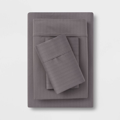 Threshold 500TC Cotton Blend Sateen 4-Piece Sheet Set Deep Pocket