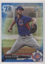 2017 Bowman Chrome Prospects Blue Refractor 70th Anniversary Trevor Clifton 00ah