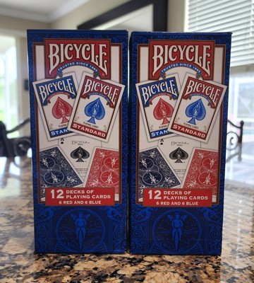 Bicycle Standard Playing Cards トランプ 24個 24 Decks of Bicycle Playing Cards * Standard Faces * 12-Red