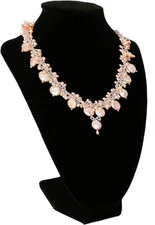 Super Z Outlet 9" Black Velvet Jewelry Easel Necklace Chain Display Bust... 