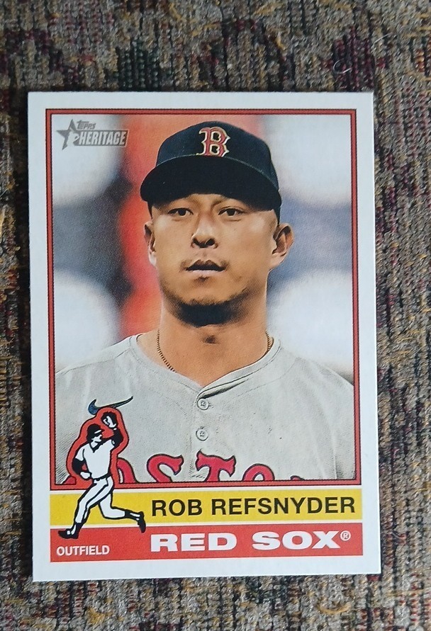 2025 Topps Heritage - Rob Refsnyder #213 - Boston Red Sox