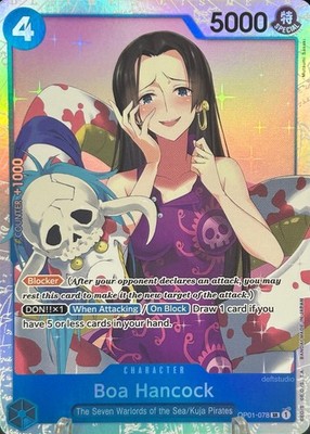   Boa Hancock   OP01-078 SR Romance Dawn Holo Foil One Piece TCG NM