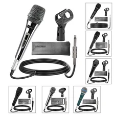 5Core Microphone Dynamic Cardioid Neodymium Handheld XLR Wired Vocal Karaoke Mic