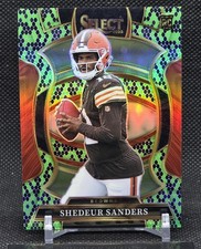 2025 Panini Select Shedeur Sanders Concourse 1/2 🐍Green & Black Snakeskin 🐍