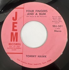 Tommy Hawk 45 Lot Of 3 Rockabilly Four Fingers And A Bum / After The Fight