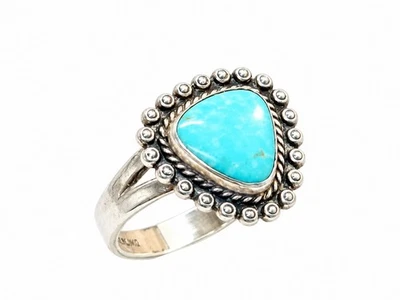 Bell Trading Post Vintage Türkis Ring Sterling Silber 1960er Indianerschmuck - Bild 1 von 4
