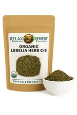 Organic Lobelia Herb C/S - 100% Pure, Non-GMO Lobelia Inflata, Respiratory Herb