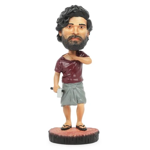 Pushpa Bobblehead - Allu Arjun Superstar Figurine Resin Desk Decor