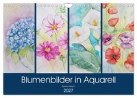 "Calendar 2027 · US Version · Watercolor Flower Paintings (Wall Calendar 2027 12\""