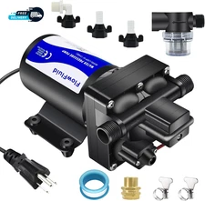 Water Pressure Booster Diaphragm Pump 110V AC for House,70Psi 5GPM