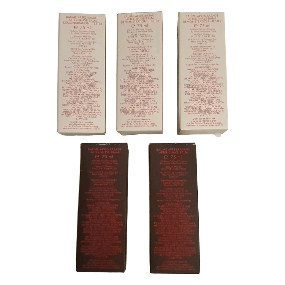  Bálsamo para después del afeitado MINOTAURE Pour Homme de Paloma Picasso 2,5 OZ lote de 5 Mónaco Foto 2 de 4